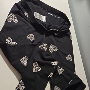 Black Heart Print Top